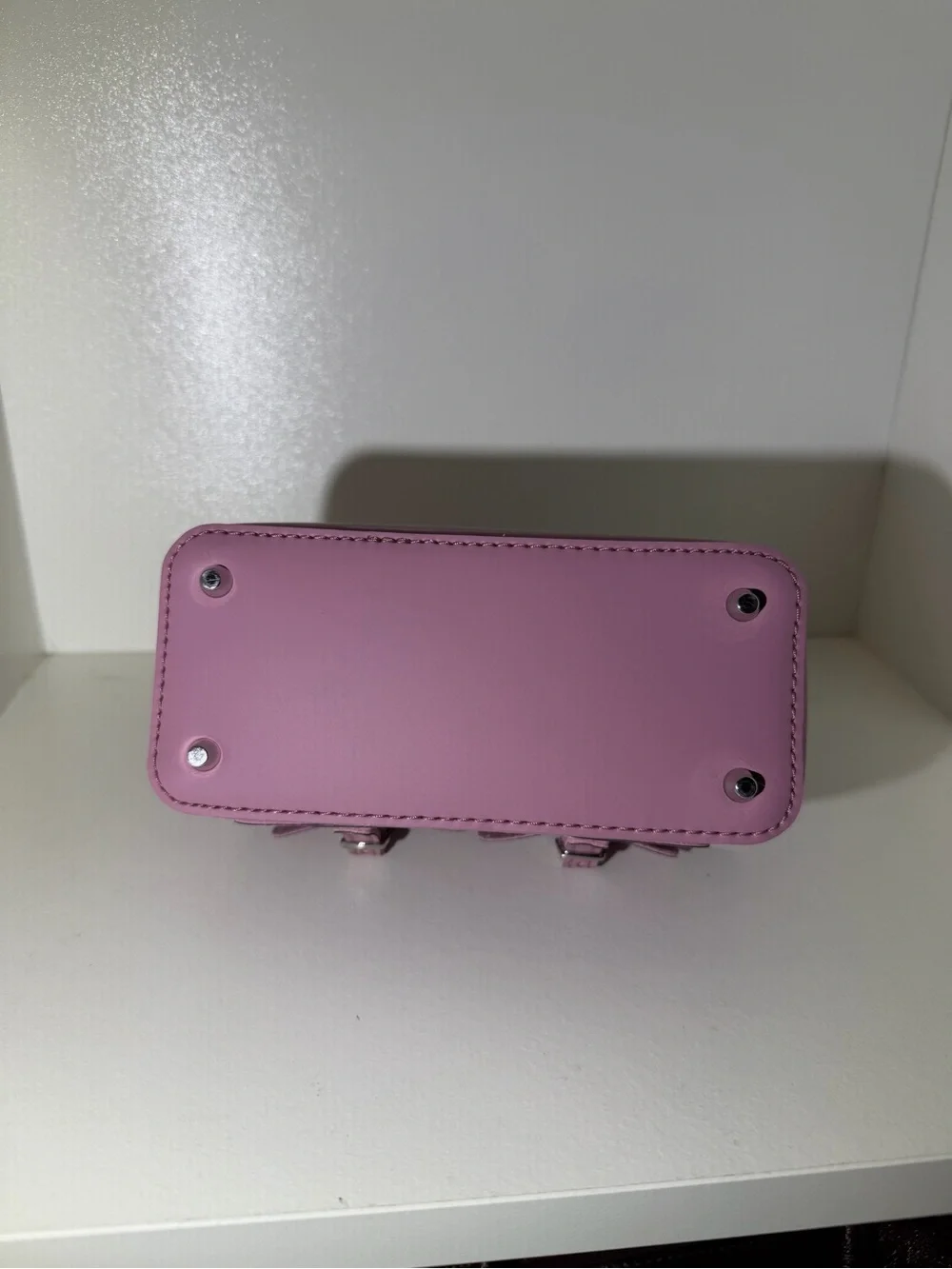 Dr. Martens Mauve Mini Leather Satchel with Detachable Strap - Picture 2 of 5